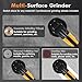 7 inch Concrete Grinder Set 3800W Concrete Surface Planer Concrete Floor Grinder with Dust Extraction Shroud Auxiliary Wheels for Grinding Concrete Cement Marble