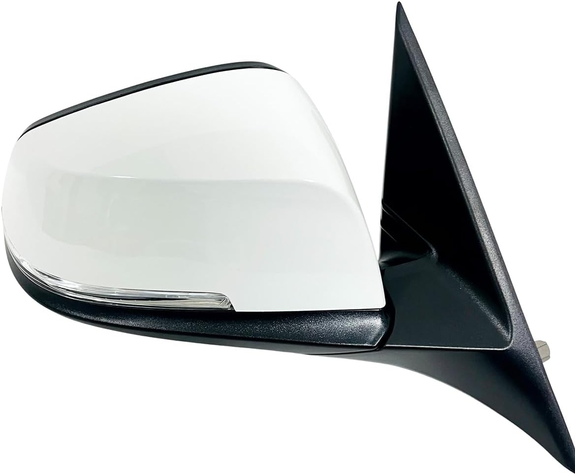 CAMIL Power Folding Side Door Mirror, Rearview Wing Mirror Fit for BMW F30 3 Series 316i 318i 320i 328i 330i Models Year 2013-2019 (White, Right Passenger Side)