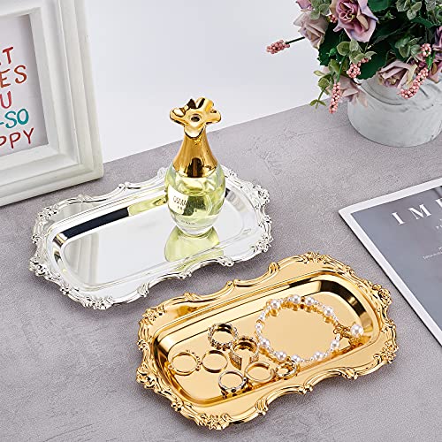 OLYCRAFT Vassoio Ottomano Rettangolare Argento