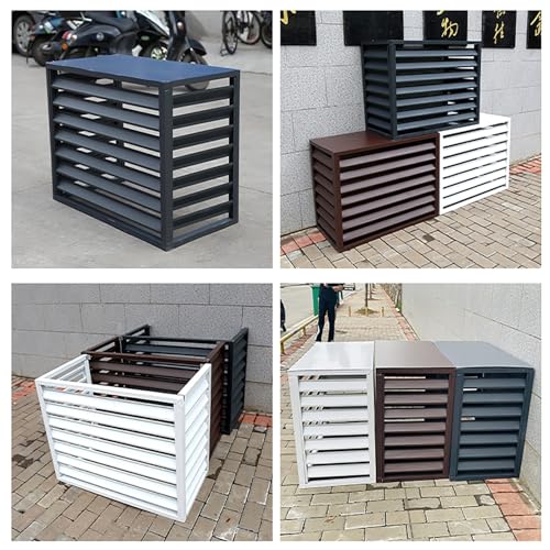 Clôture en aluminium pour climatiseur extérieur design chic