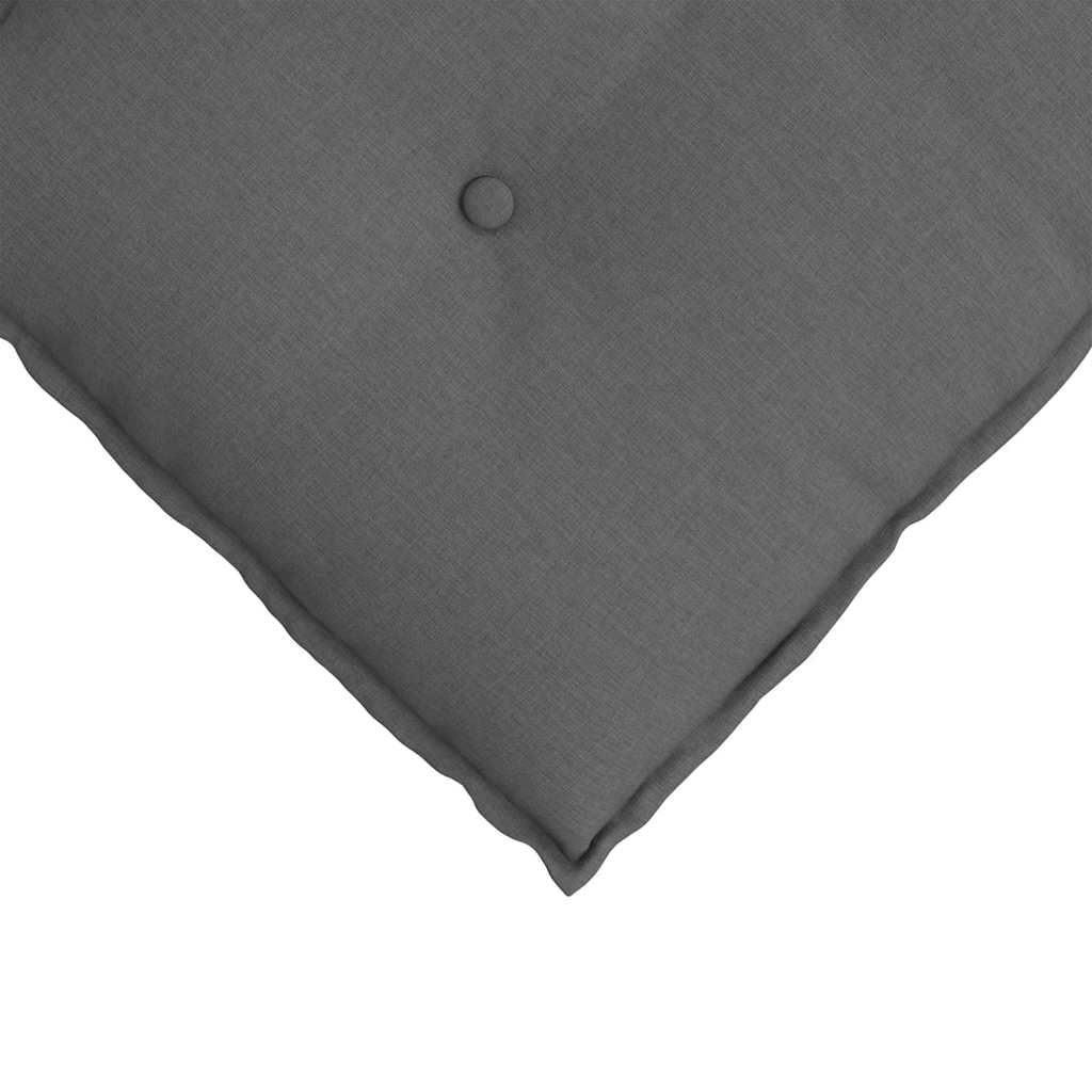 Cuscino per la schiena in tessuto grigio scuro, 80 x 19 x 50 cm, con imbottitura in poliestere, cuscino lombare ergonomico per ufficio, divano e soggiorno, supporto per la colonna vertebrale