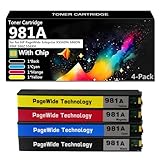 ❤【Qualité fiable】 : la cartouche de poudre 981A est conçue pour une installation et un remplacement faciles sans aucune expertise technique, produit une valeur de noirceur élevée, une impression claire et lisse, une valeur de noirceur stable et une forte compatibilité ;