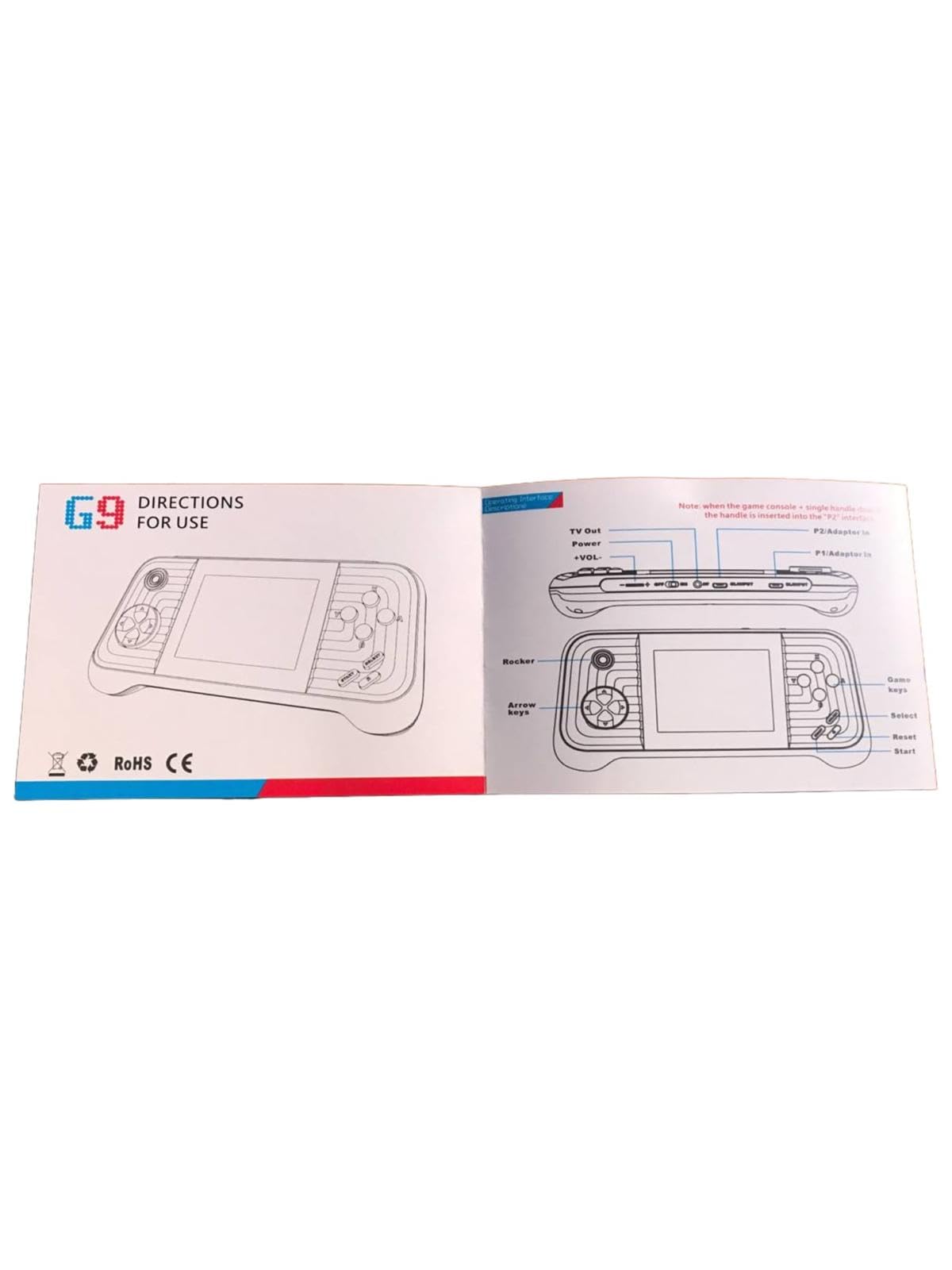 Genérico Consola de juegos portátil G9 de alta definición, consola retro 3.0 pulgadas CON 666 juegos, mando integrado, compatible con conexión de TV, preparate para revivir tu infancia.