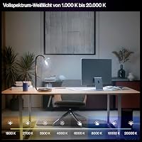 Philips Hue Smart LED-Leuchtmittel, B39, E14, 1er Pack, White Ambiance, Vollspektrumlicht 1.000 K–20.000 K, 500 lm, Extrem Niedrig Dimmbar, Alexa, Google Home, Apple Home – Ansicht 3