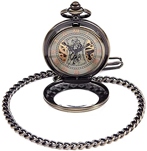 NCRD Zakhorloge Skelet Mechanisch - Unisex Eenvoudig Retro Mechanisch Horloge, Grootte: 4.7x1.5cm, Kleur: Messing - Afbeelding 6
