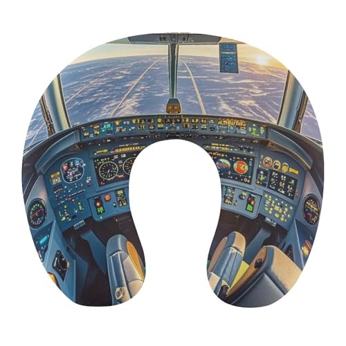 Almohada U cervical de espuma viscoelástica 30x25 cm miniatura 1