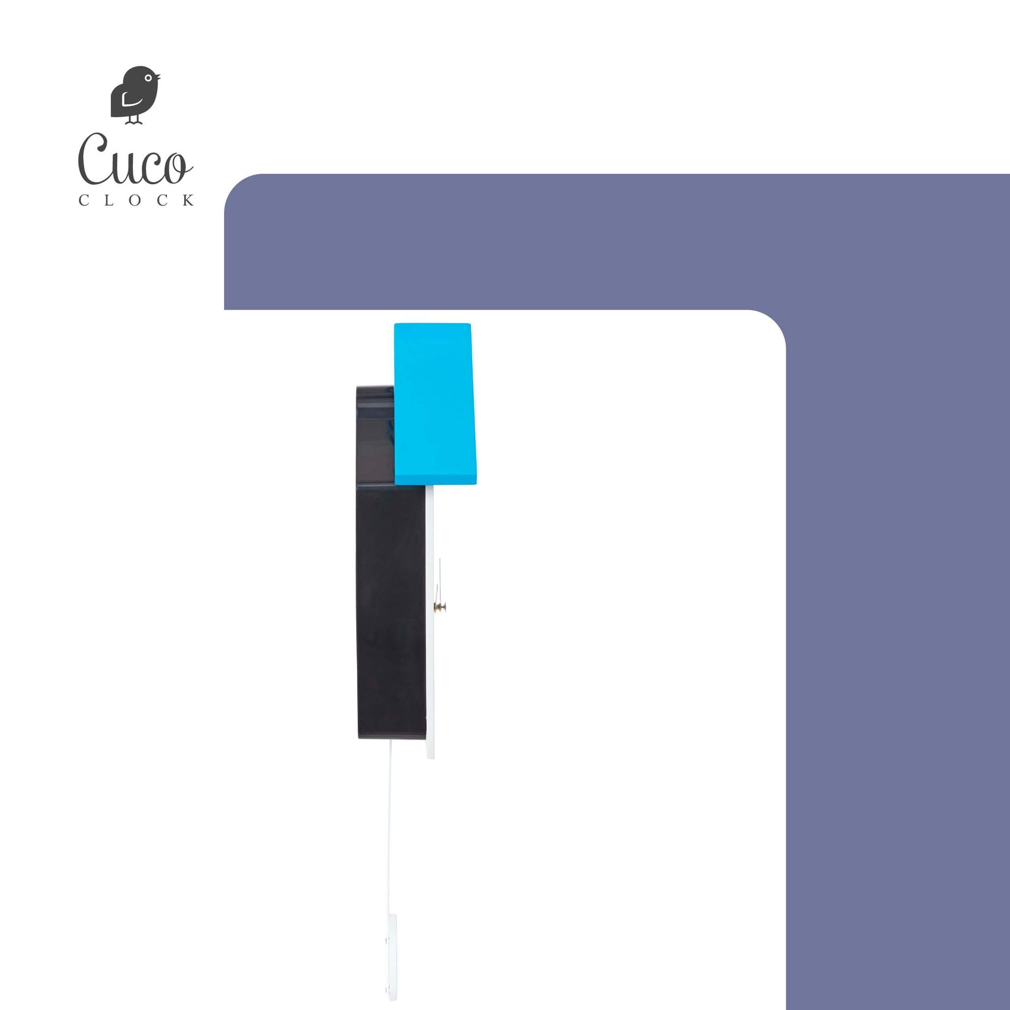Coucou LANDHAUS 46,5 x 27 x 7,8cm Blanc/Bleu