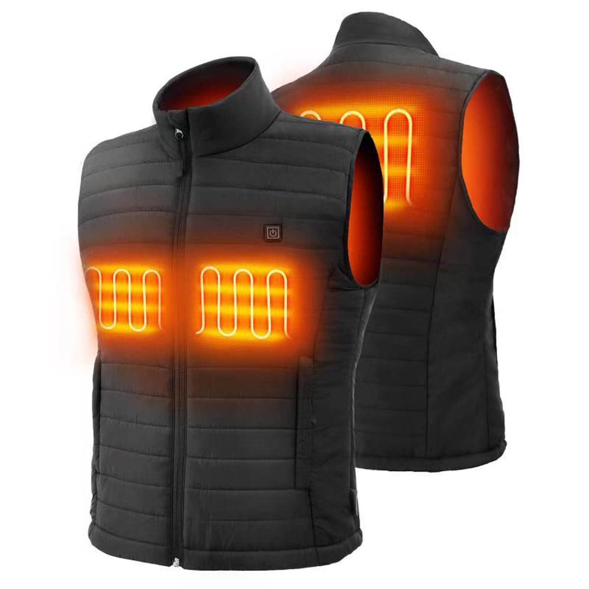 Men's Heated Vest with Rechargeable5V Battery Pack,Washable Temperature Adjustable Electric Heated Vest for Outdoor