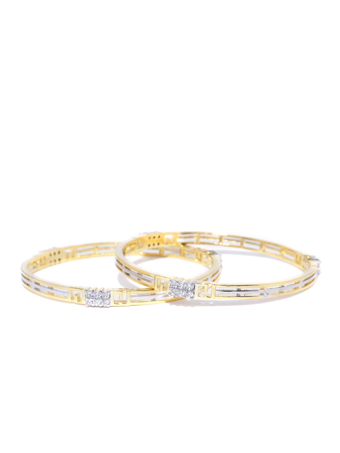 Priyaasi Gold & Silver Designer Gold Plated Artificial Stones Bangle Set for Women and Girls (B08348HLSQ) Amazon Price History, Amazon Price Tracker
