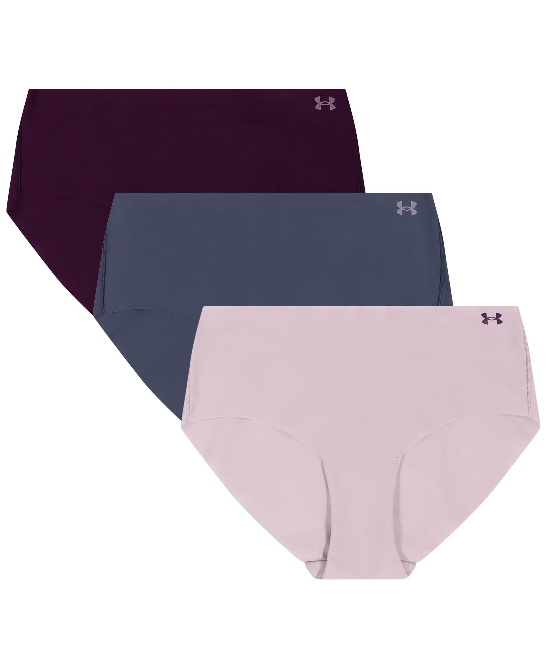 Under Armour Pure Stretch Mesh No Show Hipster - Solid 3-Pack
