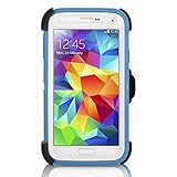 OtterBox 'Defender' Protective Case for Samsung Galaxy S5 Phone (all models) and Belt-Clip - Blue/White