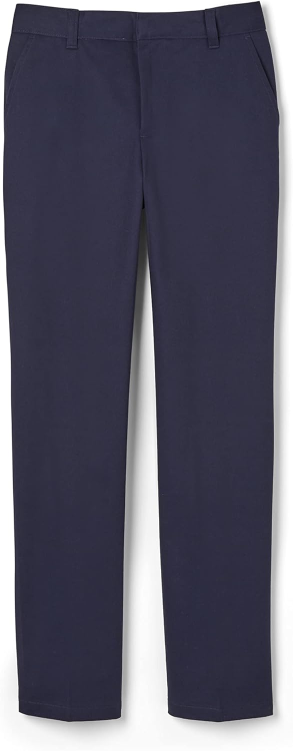 French Toast Boys' Adjustable Waist Relaxed Fit Pant (Standard & Husky) 20 Navy Blue