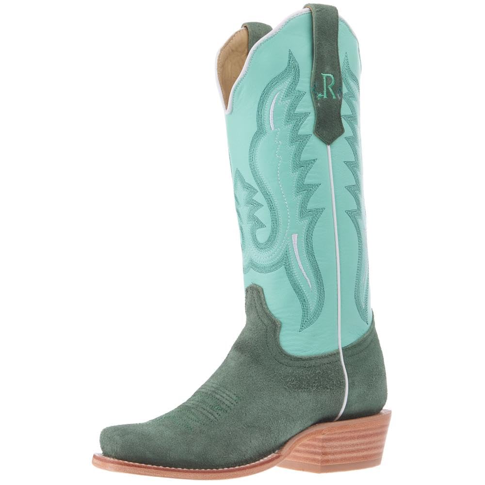 R Watson RWL8419-1 Mint Cowhide Teal Roughout