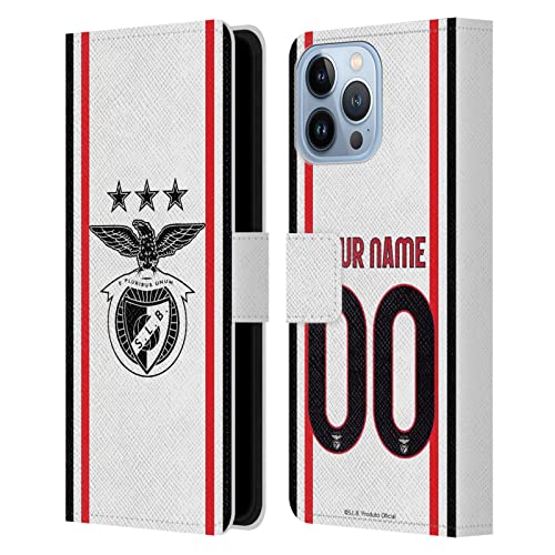 Coque cuir iPhone 13 Pro Max Benfica personnalisé, étui portefeuille foot