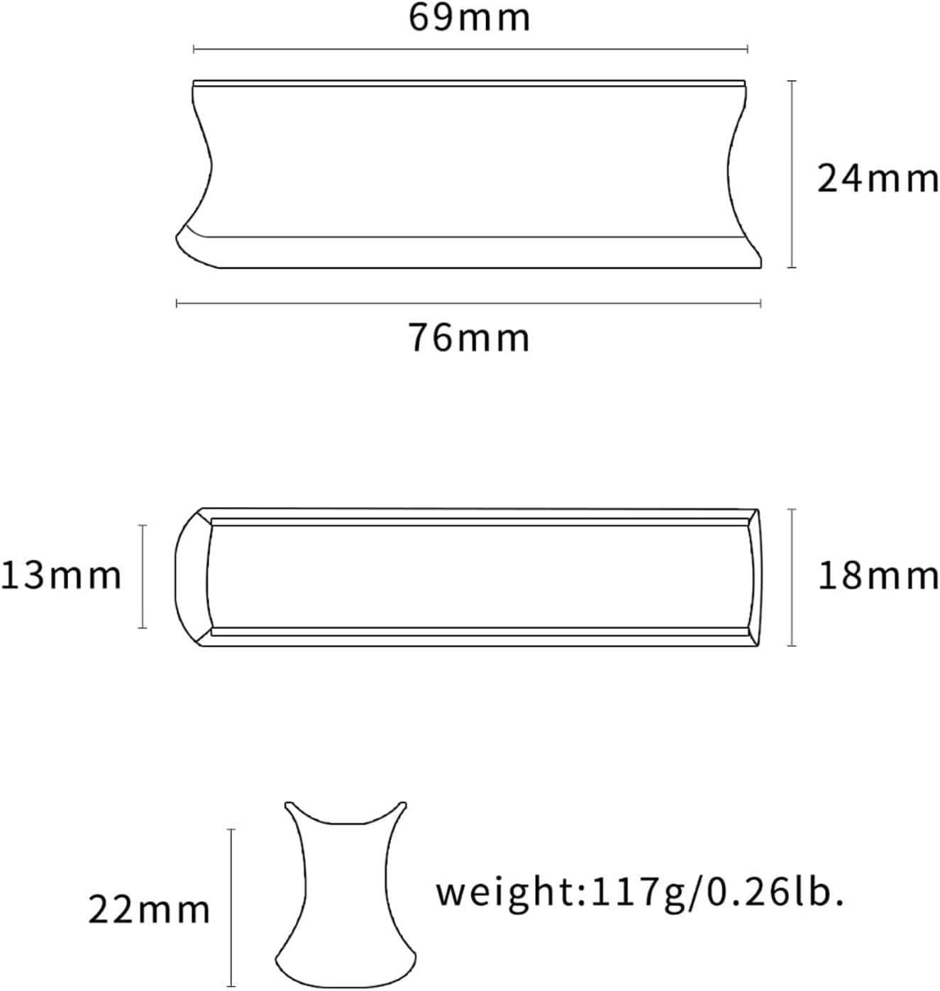 Guitar Slide Tone Bar Set with Finger Picks and Finger Protectors