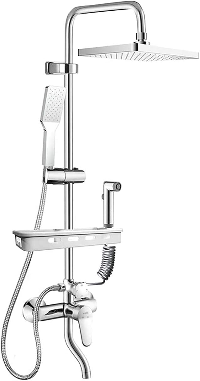 Shower Set 4 Function Handheld Shower Square Shower Shower System