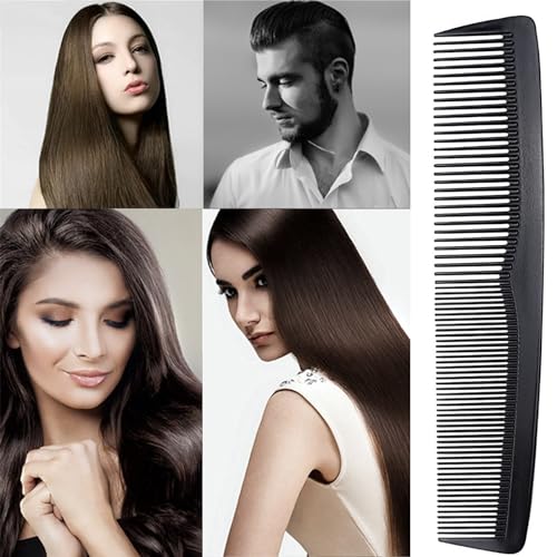 Foto von 2 Stücke Haarkamm,Hair Comb,Herren Kamm,Multifunktionaler Friseur Kamm,Antistatischer,Breiter Zahnkamm+Feine Zahnung,18.7cm