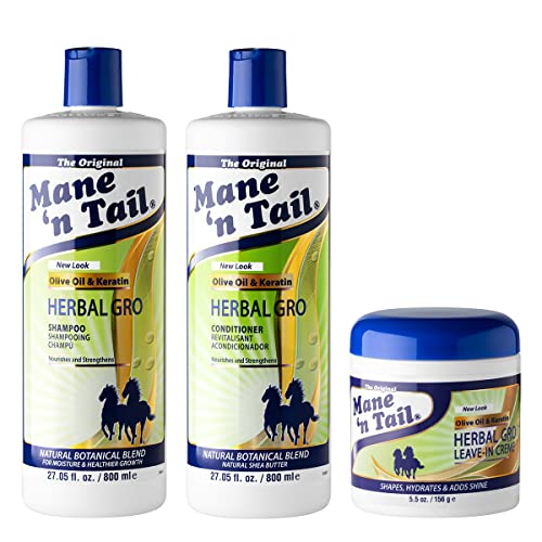 Herbal Gro Shampoo, Herbal Gro Conditioner and Herbal Gro Leave-In CrÃ¨me Bundle