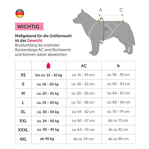 Northern Howl X-Back Zuggeschirr Fuer Bike-, Skijoring Dogscooting Canicross Schlitten in Blau (S)