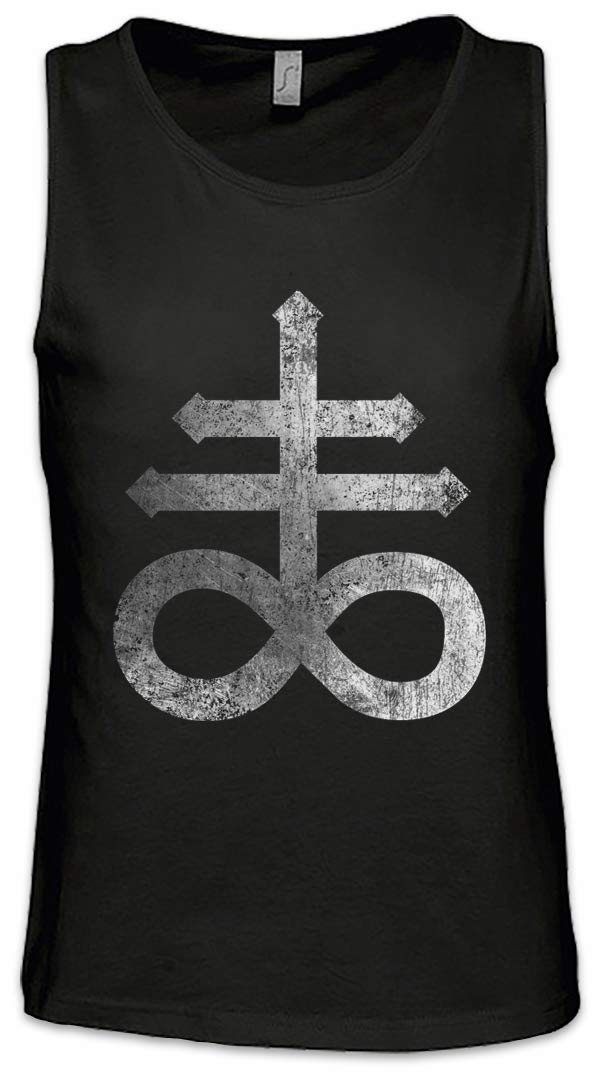 Urban Backwoods Men's Black Leviathan Cross Tank Top Training Gym Vest Shirt Size L