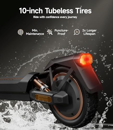 NAVEE GT3 Electric-Scooter-Adults, e Scooter, Fast 19.9 Mph, 700w 500w Motor with Suspension, Long Range 30 Miles, 10 inch Tires All Terrain, Foldable for Commuter Men Adult Teens Students Heavy Duty - image 8