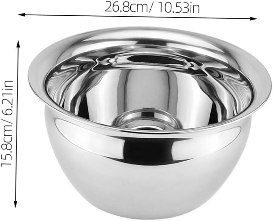 Unomor Mixing Holder Salad Holder Large Oil Bowl Stainless Steel Material Long Serving Life Cooking Essentials