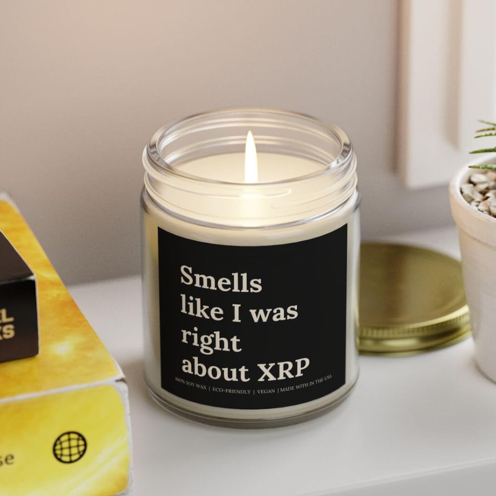Amazon.com: Smells Like I Was Right About XRP - Bitcoin Candle Smells Like  I Was Right About Bitcoin, Funny Bitcoin Candle, Crypto Gift Candle, Gift  For Trader, Bitcoin Merch, Cryptocurrency Gifts :