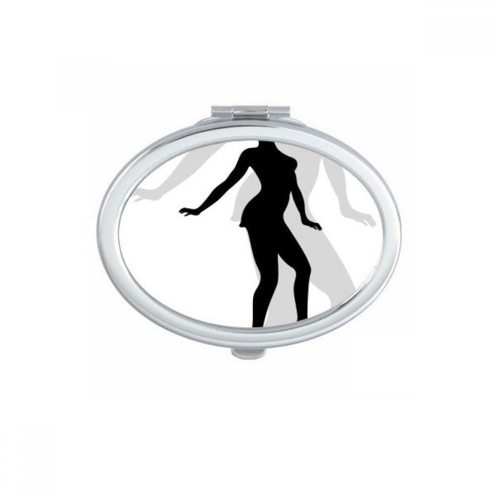 Miroir de poche mignon silhouette de danseuse idée cadeau femme