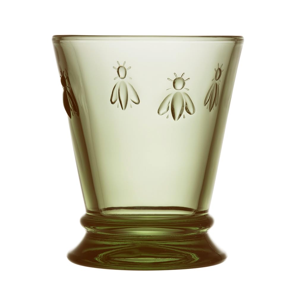 Vaso Bee Verde Oliva La Rochere con cristal premium de diseño clásico francés