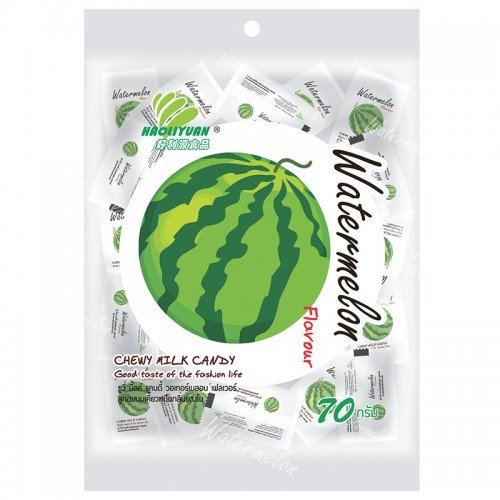 Caramelos de leche masticables sabor sandía 70 g miniatura 1
