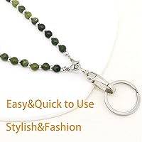 Vista 124 de Cordón para mujer, cordones con cuentas para tarjetas de identificación, soporte para profesores, llavero y correa para collar para mujeres y niñas