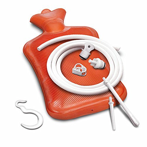 Reusable Rubber Enema Bag Kit with Attachments