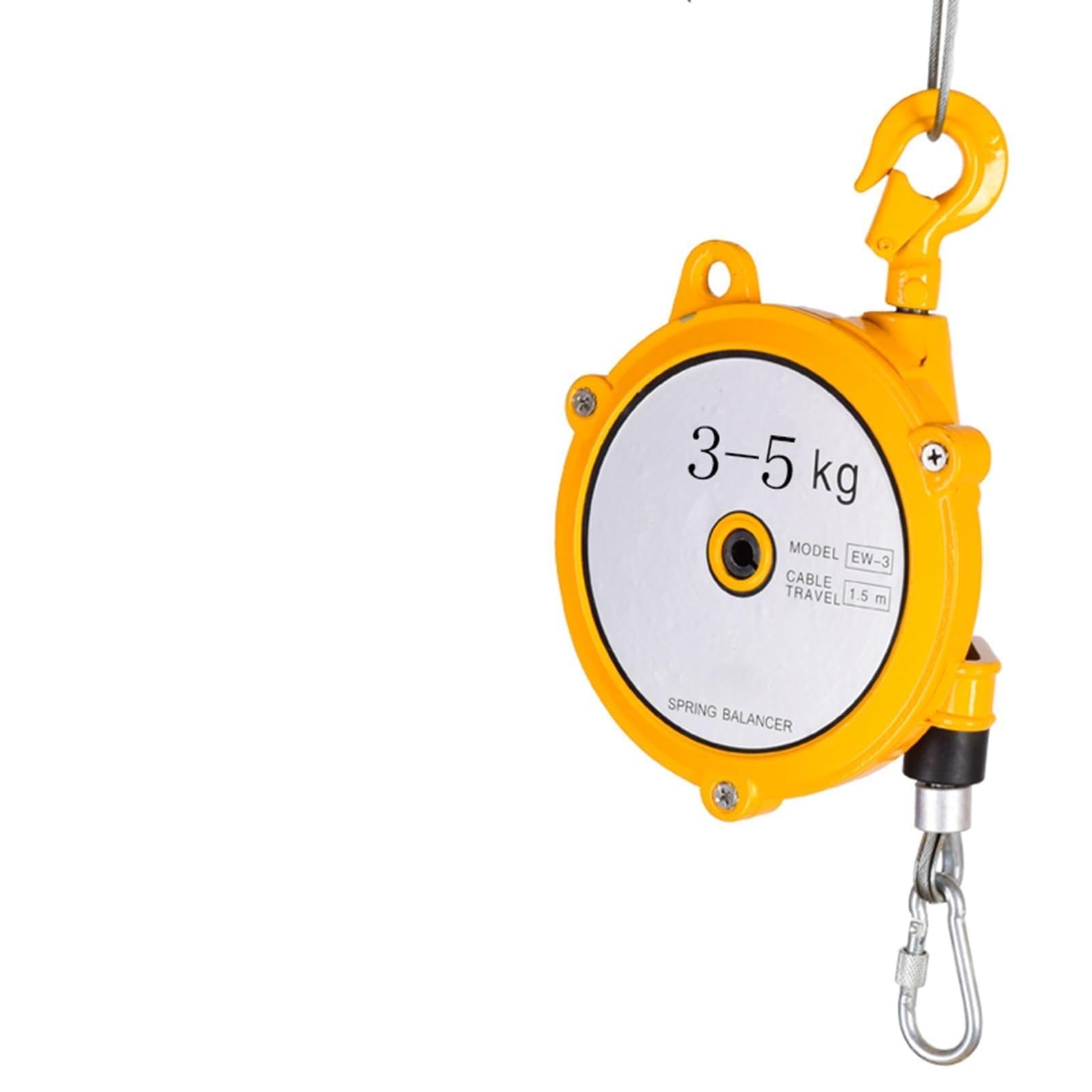 HYQOUKLR Telescopic Spring Balancer, Spring Balancer With 1.5 meters Wire Rope And Hook For Loads 3-70kg(3-5kg)