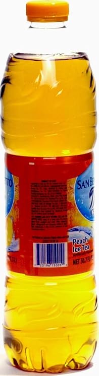 San Benedetto Peach Iced Tea - (Imported From Italy) BIG 1.5 Liter / 50.55 Oz Plastic Bottle (Pack of 6)