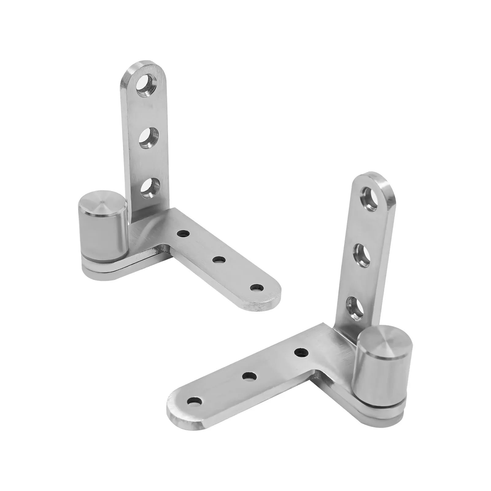 PEQYUACTE Pivot Door Hinges Heavy Duty 201 Stainless Steel Mount 4Pcs