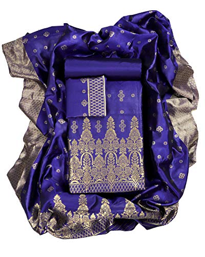 Sun Fashion And Lifestylewoven dress material for women (Jacquard 1; Free Size)