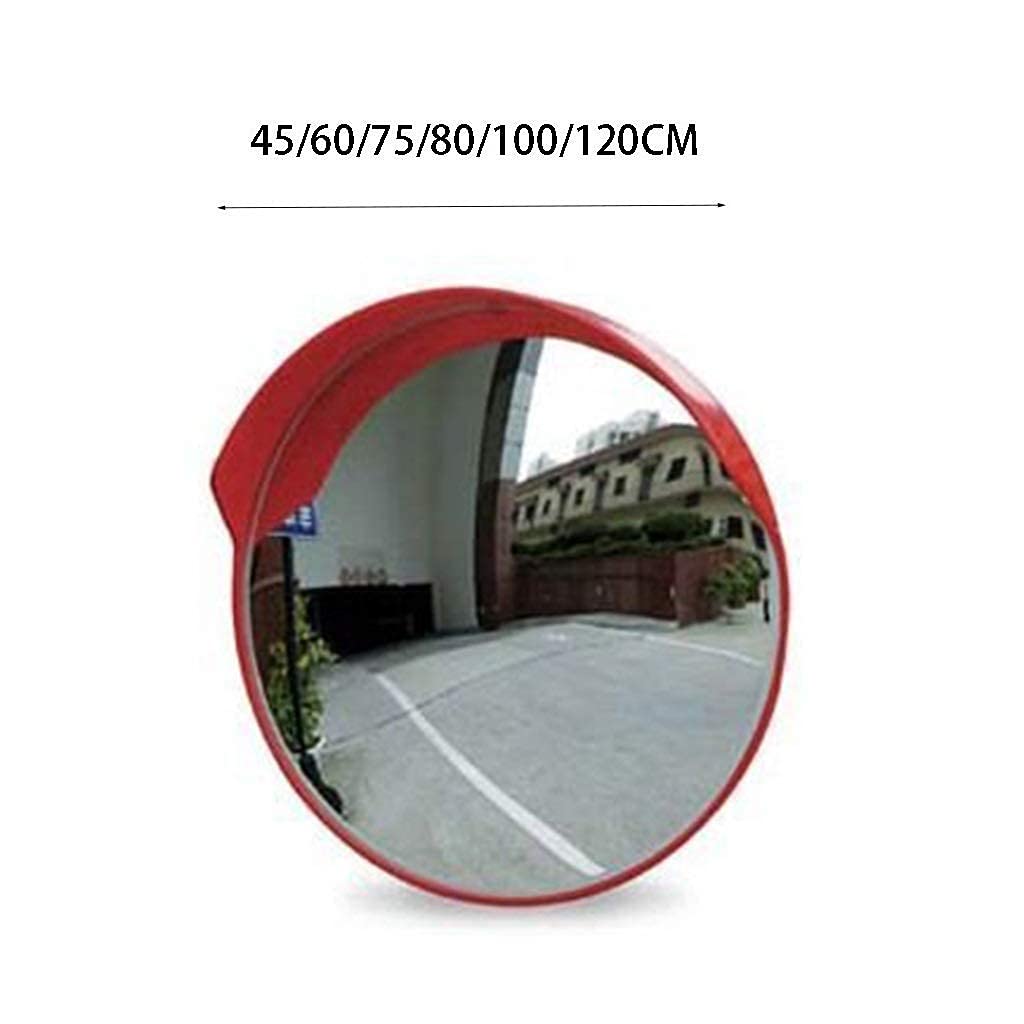 Multifunktionsspiegel für Toten Winkel, Außenspiegel mit Spiegel konvexer Straßenrand Eckendurchmesser Regenschutz: 45-120 cm (Größe: 80 cm)