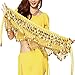Pilot-tradeWomen's Sweet Bellydance Hip Scarf With Gold Coins Skirts Wrap Noisy Yellow