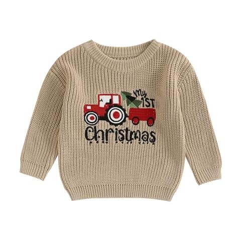 My First Christmas Knitted Jumper for Babies Cover