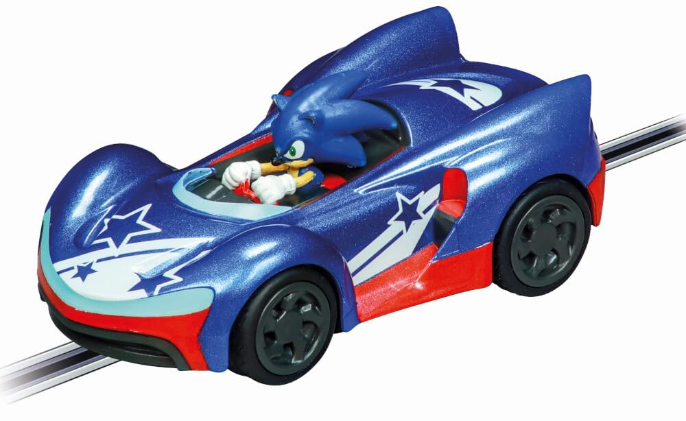 Carrera GO!!! 20064233 Sonic the Hedgehog (Stars) Slot Car, Blue