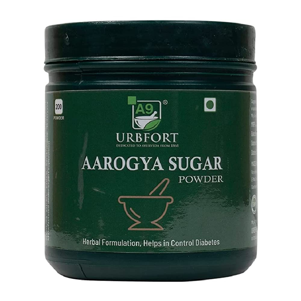 URBFORT Aarogya Sugar Ayurvedic Diabetes Care Powder 200gm - Control Blood Glucose Level, Control Blood Pressure, Purify Blood, Improves Skin, Psoriasis - 100% Natural Karela Powder (B0BL81CF1D) Amazon Price History, Amazon Price Tracker