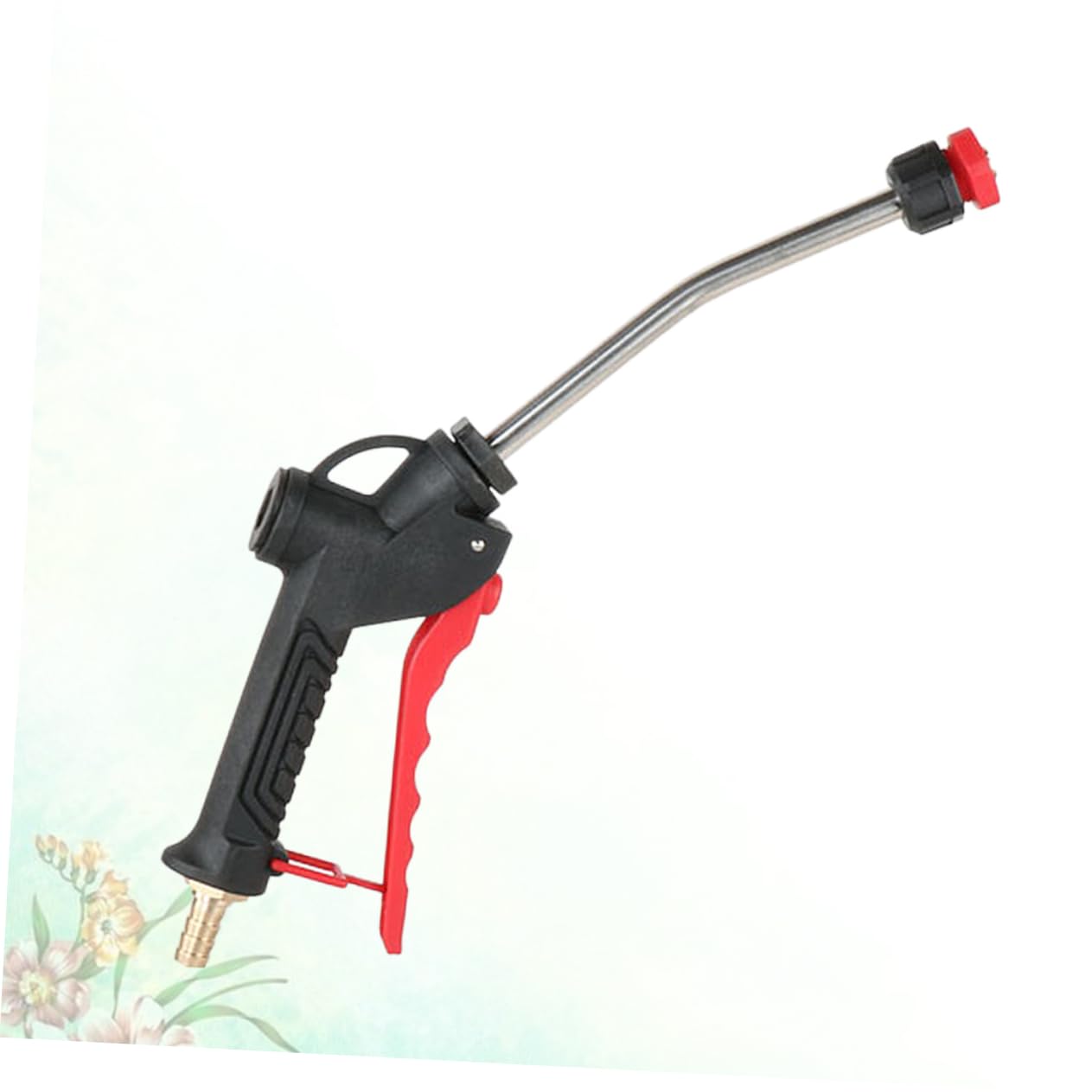 Pistola Rociadora Agua Coche, Conector 8mm, Negro, Plástico y Cobre