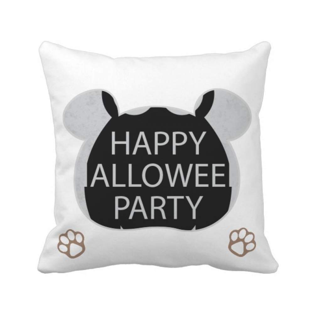 Housse de coussin Halloween hibou ours noir pour sublimer votre salon en automne
