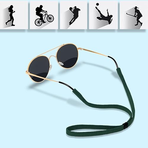 Miniatura 30 de Correa de gafas (2 piezas) Correa de gafas deportivas Retenedor ajustable de gafas de sol para hombres mujeres Paquete de 2