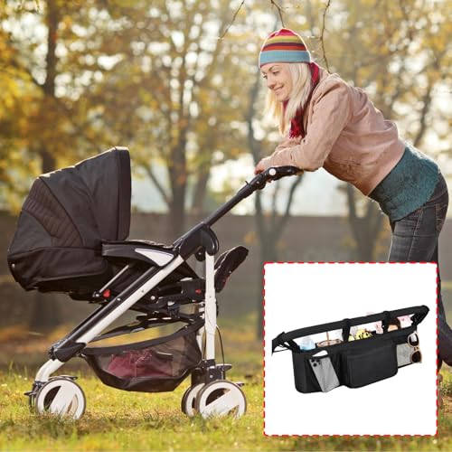 Sac de rangement pour poussette premium imperméable et grand format