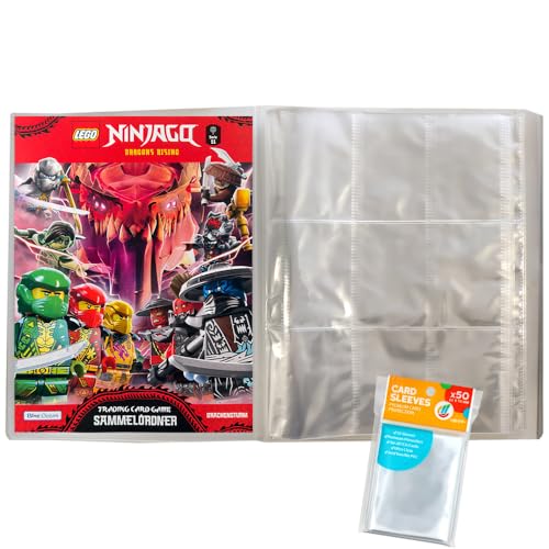 Bundle mit Blue Ocean Ninjago Trading Card 1 Leere Sammelmappe + Exklusive Collect-it Hüllen (Ninjago Serie 11)