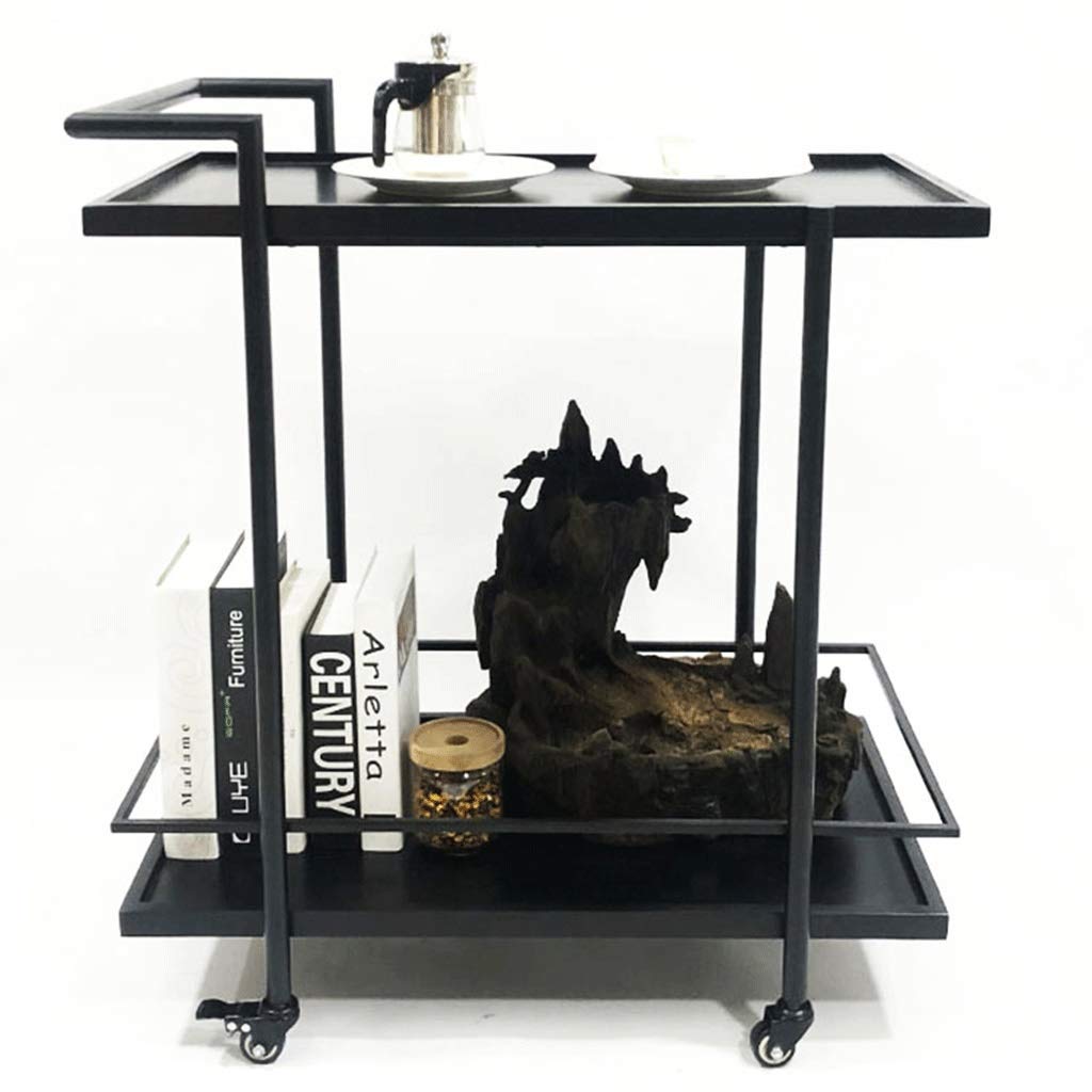 Carrello da bar versatile – Carrello da portata per vino, per bevande, tè e caffè, portatile, per hotel, elegante cucina a isola e bevande nizer.