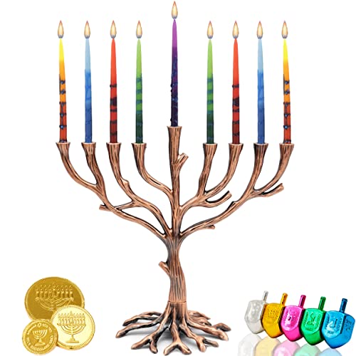 The Dreidel Company Dripless Hanukkah Candles Multicolored Beeswax thumb #4