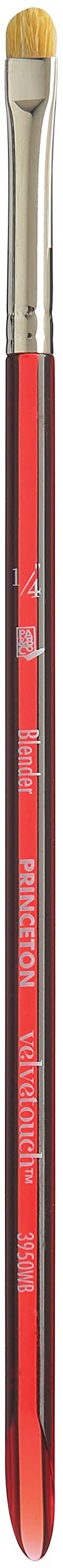 Princeton Velvetouch Blender Brush, Synthetic, Short Handle, Size 1/4 inch, 1 Count