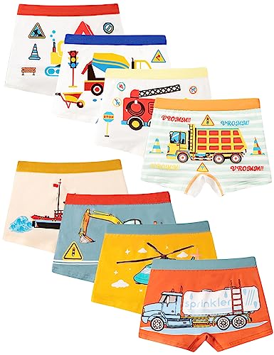 Kiench Boys Boxer Briefs Cotton Underwear Kids Underpants Pack of 8